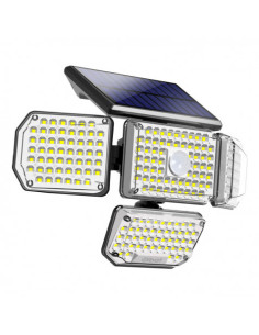 FOCO SOLAR CUÁDRUPLE CON SENSOR 430LM ELBAT