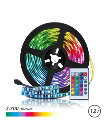 TIRA DE LED 12V 5 METROS RGB ELBAT
