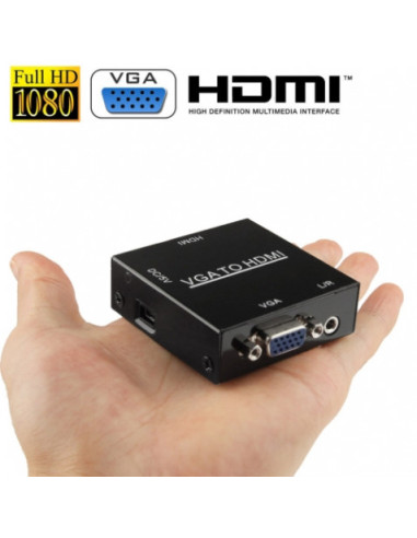 MINI CONVERSOR HDMI A VGA CROMAD