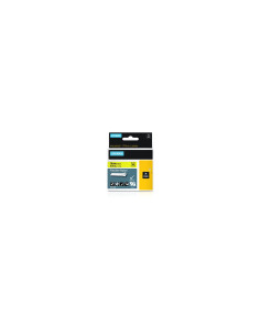 Cinta dymo nylon flexible ind negro sobre amarillo multicolor 18491