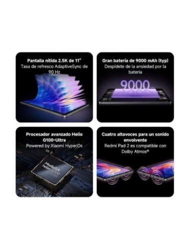 TABLET XIAOMI REDMI PAD 2 11\" | 4GB | 256GB | WIFI | VERDE