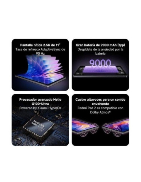TABLET XIAOMI REDMI PAD 2 11\" | 4GB | 256GB | WIFI | VERDE
