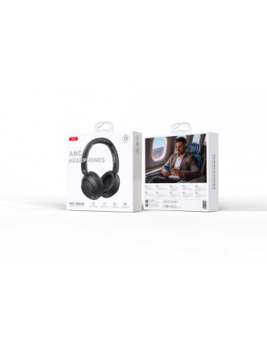 AURICULARES DIADEMA BLUETOOTH CON MICROFONO NEGRO BE60 XO