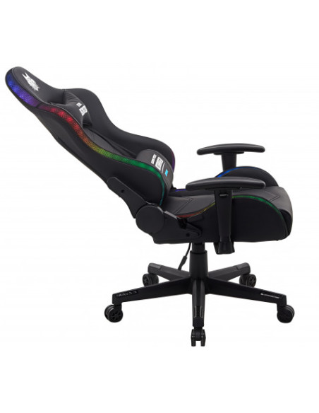 SILLA GAMING RGB SERIE FENRIR NEGRA CROMAD