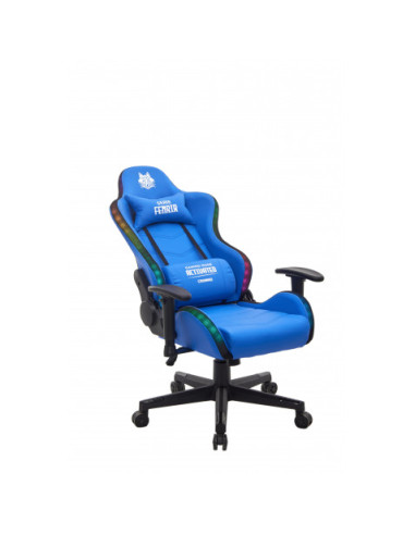 SILLA GAMING RGB SERIE FENRIR AZUL CROMAD