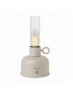 LAMPARA DE ACEITE LED VINTAGE BEIGE FOREVER