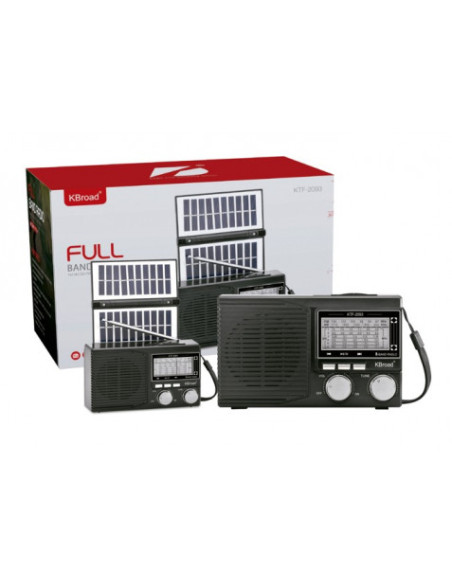 RADIO SOLAR - ALTAVOZ BT | USB | TF | LINEIN | FM | AM | SW