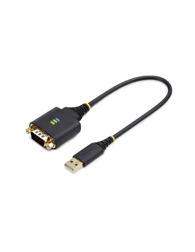 StarTech.com Cable Adaptador USB a Serie de 30cm - Retención COM -
