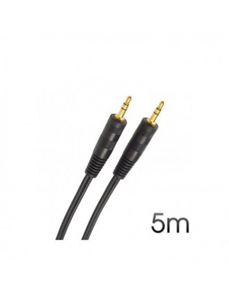 CABLE STEREO MINI JACK 3.5 M/M AUDIO 5M CROMAD
