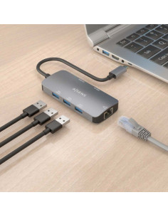 DOCKING HUB USB TIPO-C ASUC-6P019-GR AISENS 2