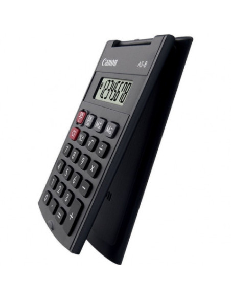 CALCULADORA DE BOLSILLO 8 DIGITOS CON TAPA AS-8 CANON