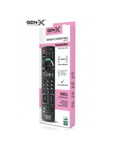 MANDO UNIVERSAL PARA TELEVISORES PANASONICG PAG-2107 GEN-X
