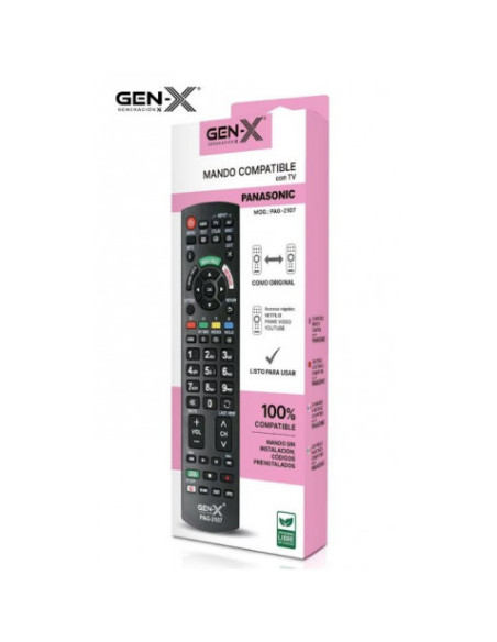 MANDO UNIVERSAL PARA TELEVISORES PANASONICG PAG-2107 GEN-X