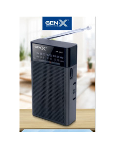 RADIO PORTATIL AM/FM ANALOGICA NEGRA FM-4405 GEN-X 2