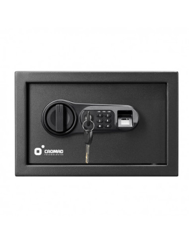 CAJA FUERTE ELECTRÓNICA CON DETECTOR DE HUELLA 200X310X200MM CROMAD