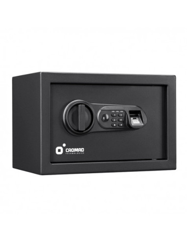 CAJA FUERTE ELECTRÓNICA CON DETECTOR DE HUELLA 200X310X200MM CROMAD