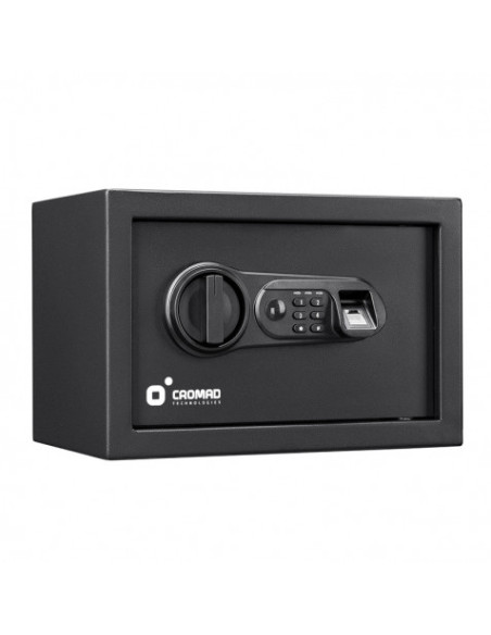 CAJA FUERTE ELECTRÓNICA CON DETECTOR DE HUELLA 200X310X200MM CROMAD