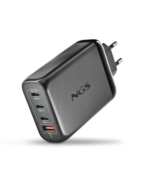 CARGADOR DE PORTATIL NGS BUD GAN 3XUSB-C/USB-A 140W BLACK