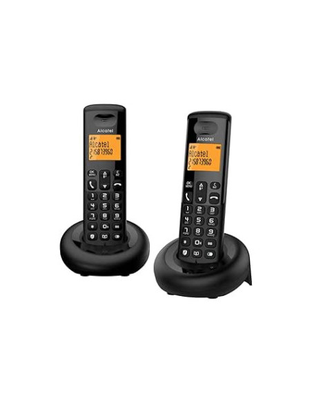 TELEFONO INALAMBRICO E160 DUO NEGRO ALCATEL