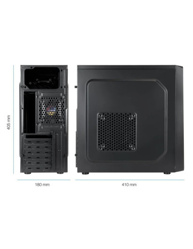 CAJA ORDENADOR TOOQ ATX USB 3.0 BLACK ( SIN FUENTE )