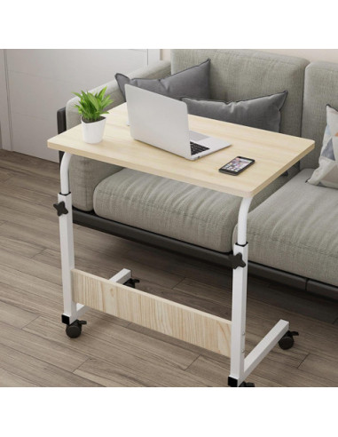 MESA AUXILIAR MADERA METAL PLEGABLE CONFORTIME