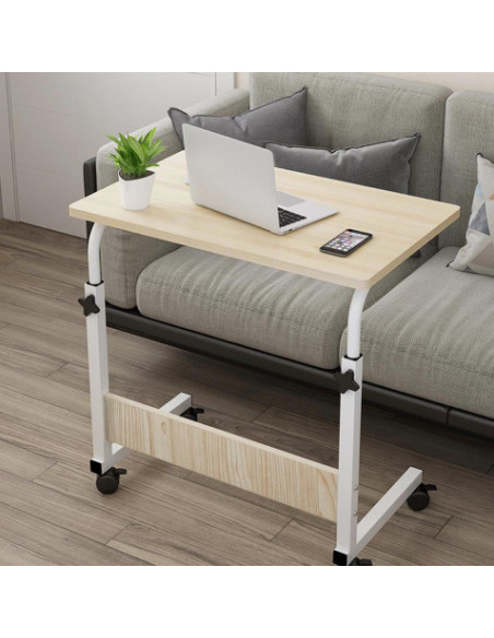 MESA AUXILIAR MADERA METAL PLEGABLE CONFORTIME