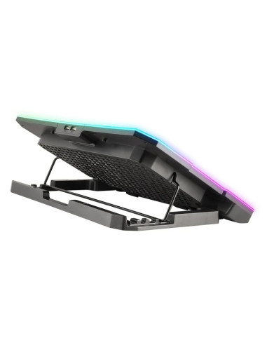 SOPORTE + VENTILADOR NOTEBOOK NGS HEROSTAND RGB BLACK + SOPORTE SMARTPHONE