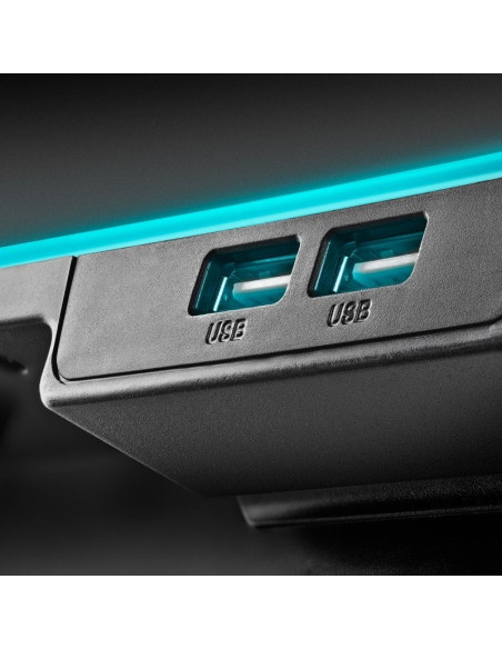 SOPORTE + VENTILADOR NOTEBOOK NGS HEROSTAND RGB BLACK + SOPORTE SMARTPHONE