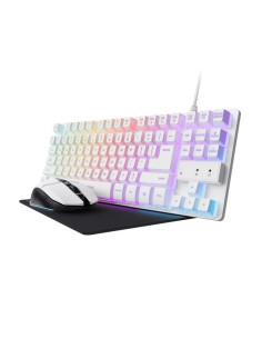 TECLADO + RATON WIRELESS + ALFOMBRILLA TRUST GXT 794W GAMING BUNDLE WHITE