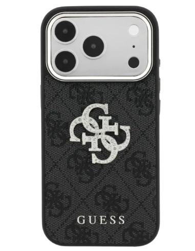 CARCASA GUESS DIAMOND NEGRO IPHONE 17 PRO MAX / IPHONE 18 PRO MAX