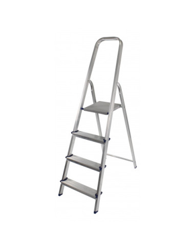 ESCALERA ALUMINIO 4 PELDAÑOS MADER