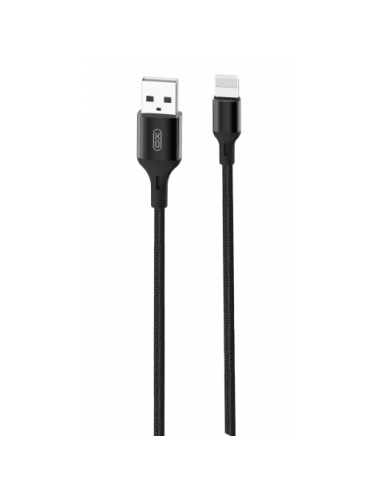 CABLE NB143 CORDON USB - LIGHTNING | 2.4A | 2 MTR | NEGRO XO