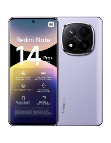 SMARTPHONE XIAOMI REDMI NOTE 14 PRO+ 6.67 8GB/256GB/200MP/NFC/5G PURPLE