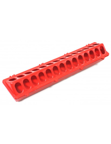 COMEDERO RECTANGULAR PARA AVES 50CM. MADER