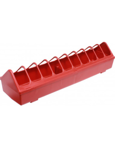 COMEDERO RECTANGULAR PARA AVES 60x15CM. MADER