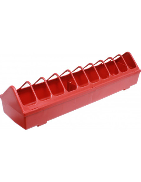 COMEDERO RECTANGULAR PARA AVES 60x15CM. MADER