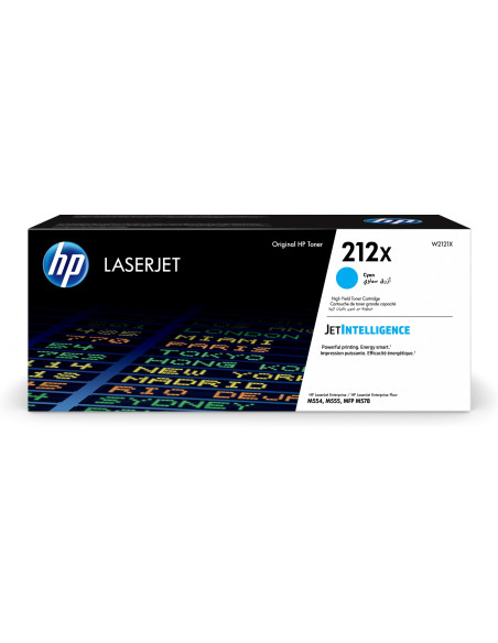Toner hp 212X 1 pieza original cian W2121X