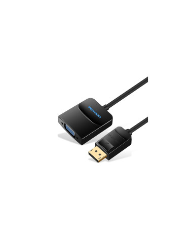 Vention Cable Conversor HBFBB/ Displayport Macho - VGA Hembra/ 15cm/ Negro
