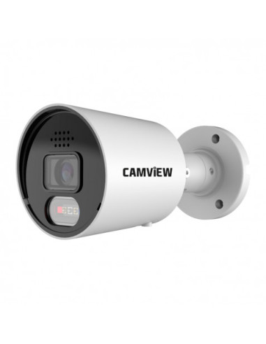 CAMARA IP BULLET 5MP POE FULL AI SIRENA, AUDIO, LUCES Y MICRO SD CAMVIEW