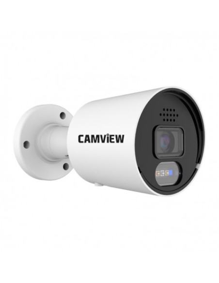 CAMARA IP BULLET 5MP POE FULL AI SIRENA, AUDIO, LUCES Y MICRO SD CAMVIEW