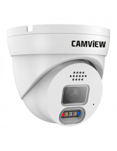 CAMARA IP DOMO 5MP POE CON AI SIRENA, AUDIO, LUCES Y MICRO SD CAMVIEW