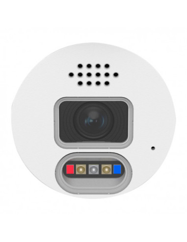 CAMARA IP DOMO 5MP POE CON AI SIRENA, AUDIO, LUCES Y MICRO SD CAMVIEW