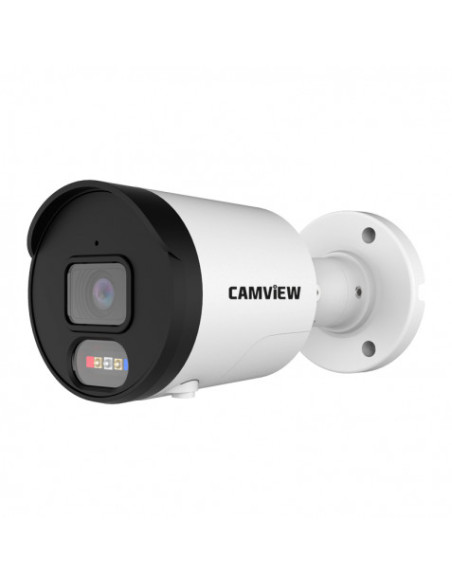 CAMARA IP BULLET 5MP POE CON AI SIRENA, AUDIO, LUCES Y MICRO SD CAMVIEW