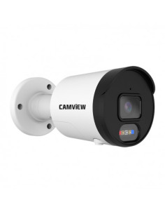 CAMARA IP BULLET 5MP POE CON AI SIRENA, AUDIO, LUCES Y MICRO SD CAMVIEW 2