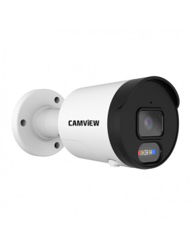 CAMARA IP BULLET 5MP POE CON AI SIRENA, AUDIO, LUCES Y MICRO SD CAMVIEW