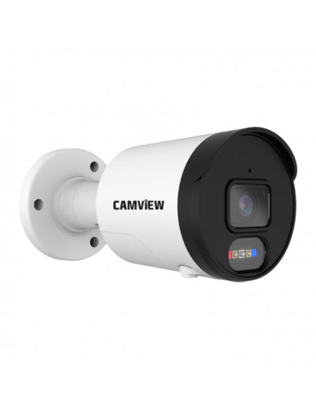 CAMARA IP BULLET 5MP POE CON AI SIRENA, AUDIO, LUCES Y MICRO SD CAMVIEW