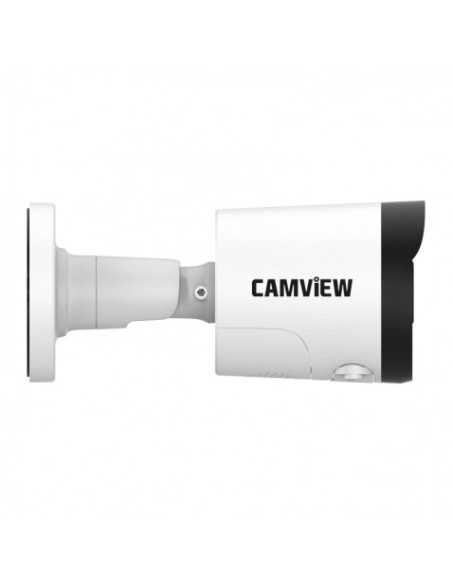 CAMARA IP BULLET 5MP POE CON AI SIRENA, AUDIO, LUCES Y MICRO SD CAMVIEW