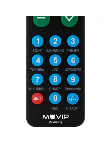MANDO A DISTANCIA UNIVERSAL BOTONES GRANDES MUVIP