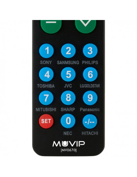 MANDO A DISTANCIA UNIVERSAL BOTONES GRANDES MUVIP