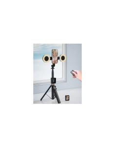 TRIPODE + PALO SELFIE BLUETOOTH SS23 CON MANDO Y LED XO 2